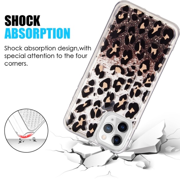 Leopard Glitter Case for iPhone 13 Pro Max - Picture 3 of 6